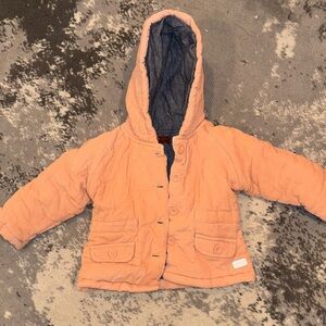 7 For All Mankind Peach Puffer Jacket Toddler 18M